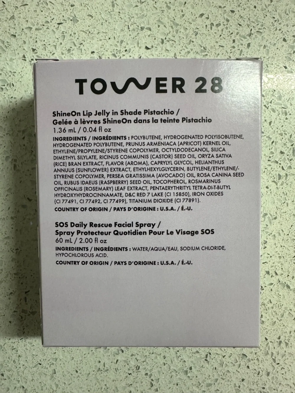 Tower 28 SOS Daily Rescue Facial Spray 2oz & ShineOn Lip Jelly Mini